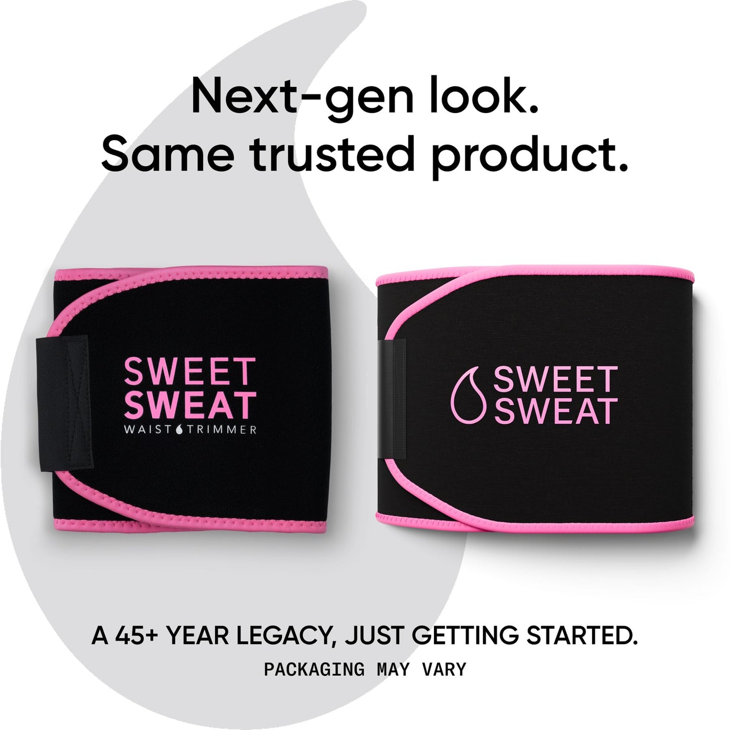 Sports Research Sweet Sweat Waist Trimmer (Core Series) - Premium Sweat Enhancing Fitness Band for Women & Men - Adjustable Fit · Latex-Free Neoprene - Pink Logo, Medium - Maple Wellness Supplements