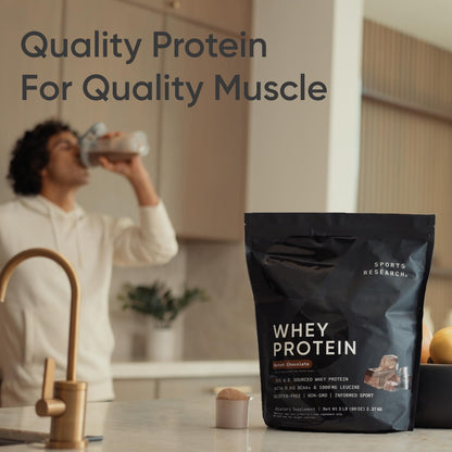 Sports Research Whey Protein Isolate - Sports Nutrition Protein Powder 25g per Serving - Maple Wellness Supplements