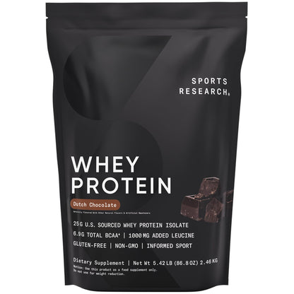 Sports Research Whey Protein - Sports Nutrition Whey Isolate Protein Powder - Maple Wellness Supplements