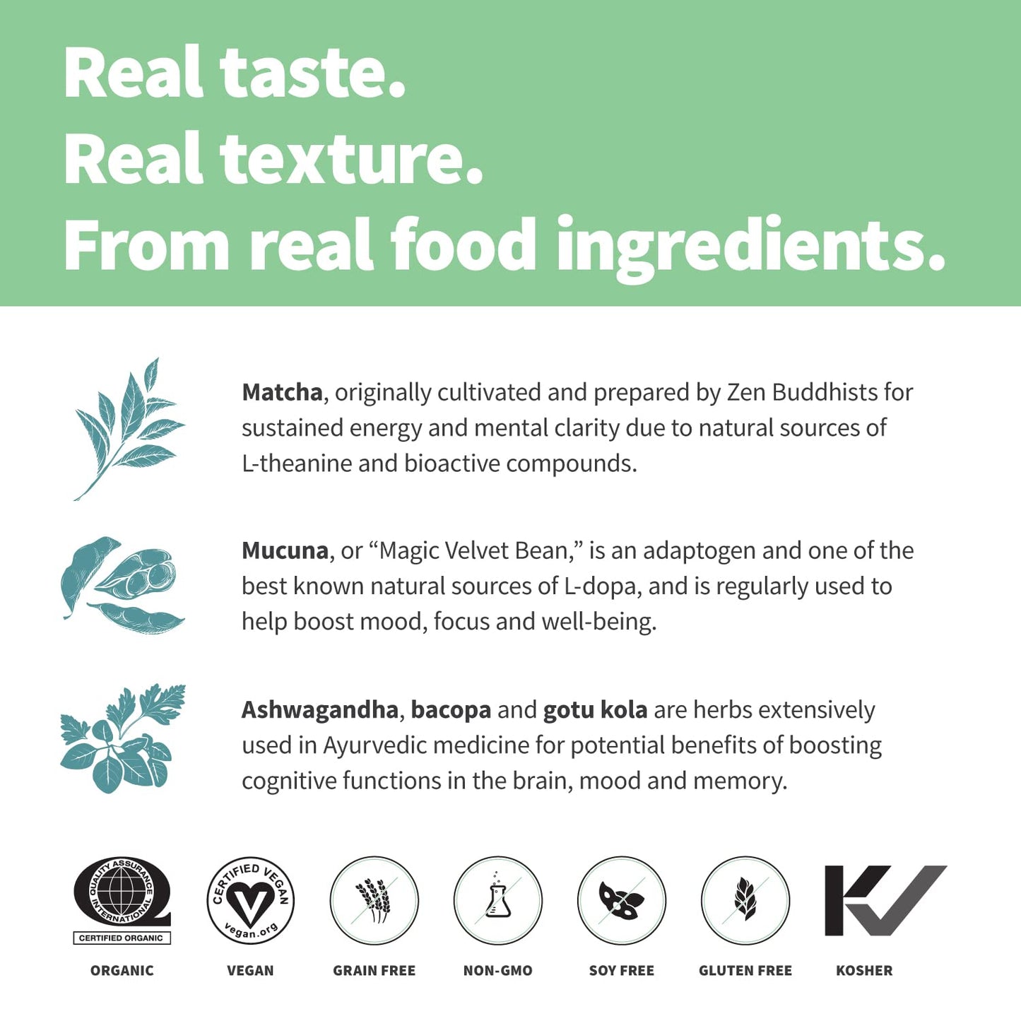 Sprout Living Epic Protein, Plant Based Protein & Superfoods Powder, Mindful Matcha - Maple Wellness Supplements