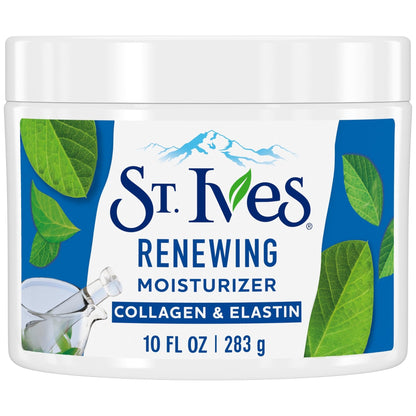 St. Ives Face Moisturizer Cream, Collagen and Elastin, Renewing Facial Moisturizer for Women, Paraben Free - Maple Wellness Supplements