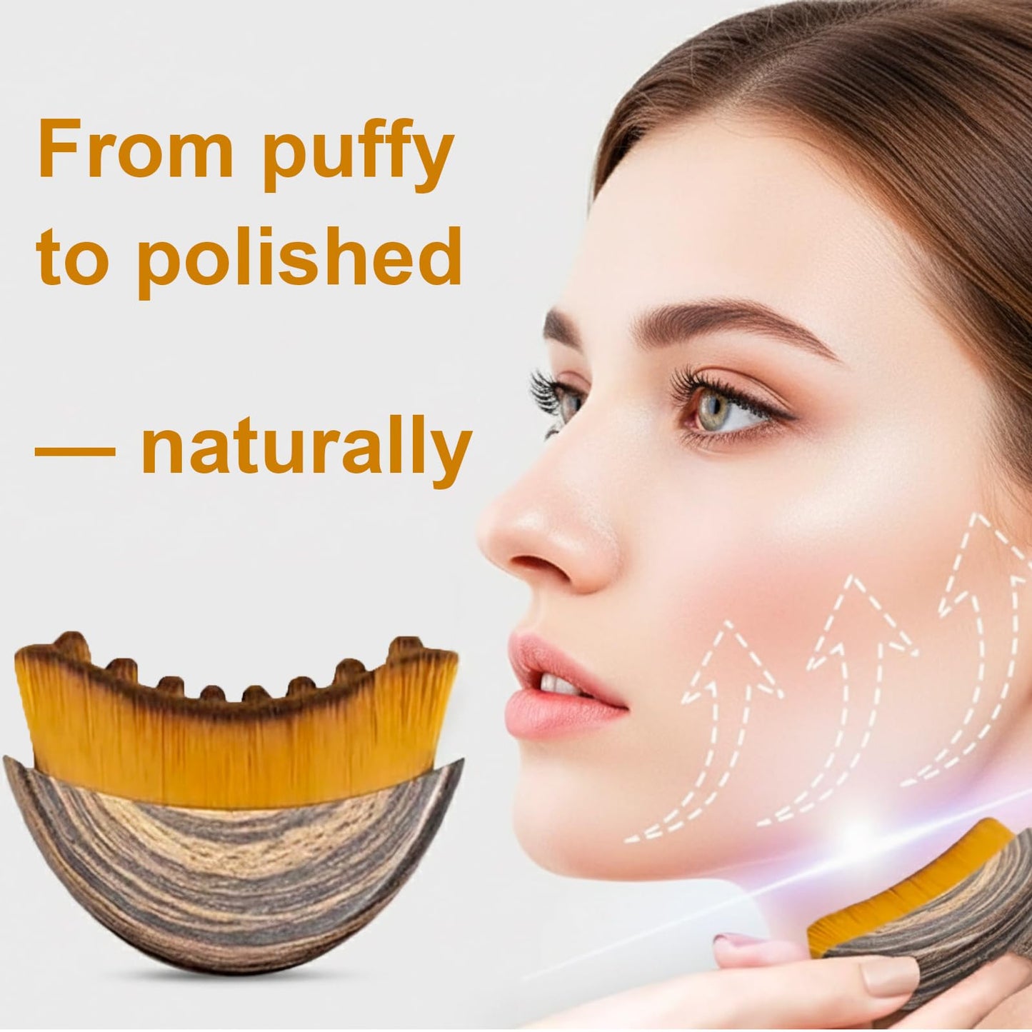 Stainless Steel Gua Sha Tool & Lymphatic Drainage Face Brush Set, TWPER Facial Massage Kit for Jawline Sculpting - Maple Wellness Supplements