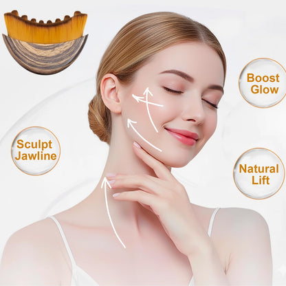 Stainless Steel Gua Sha Tool & Lymphatic Drainage Face Brush Set, TWPER Facial Massage Kit for Jawline Sculpting - Maple Wellness Supplements