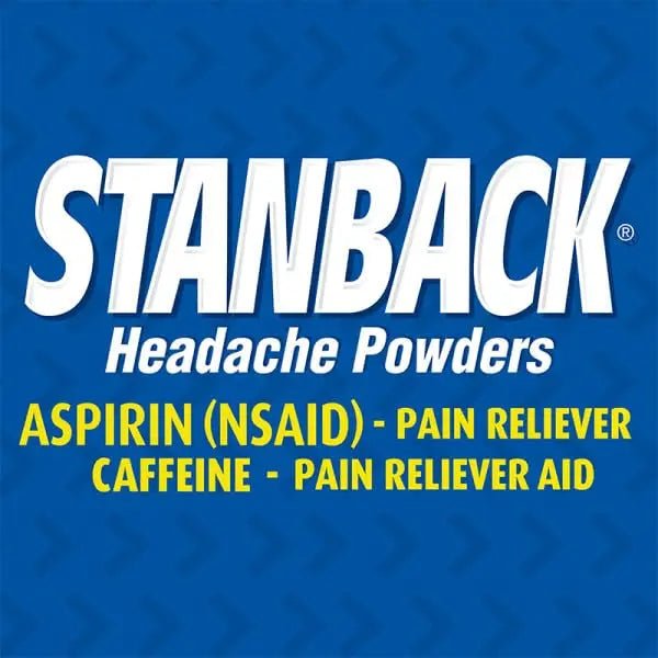 Stanback Headache Powders, Fast Pain Relief with Aspirin (NSAID) and Caffeine, 50 Count (3 Pack) - Maple Wellness Supplements