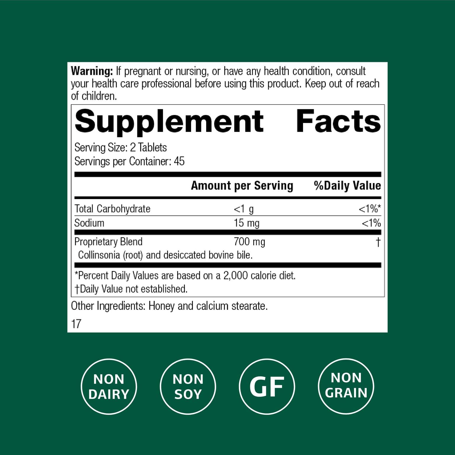Standard Process Inc. Cholacol - Gallbladder Support Supplement - Fat Digestion Supplement for Digestive Health & Bile Support - Maple Wellness Supplements
