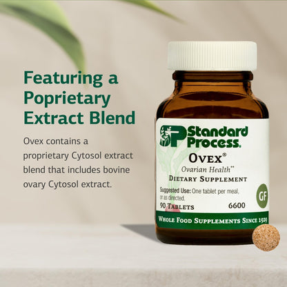 Standard Process Ovex - Daily Whole Food-Based Health Supplement - 90 Tablets (90 Servings) - Maple Wellness Supplements
