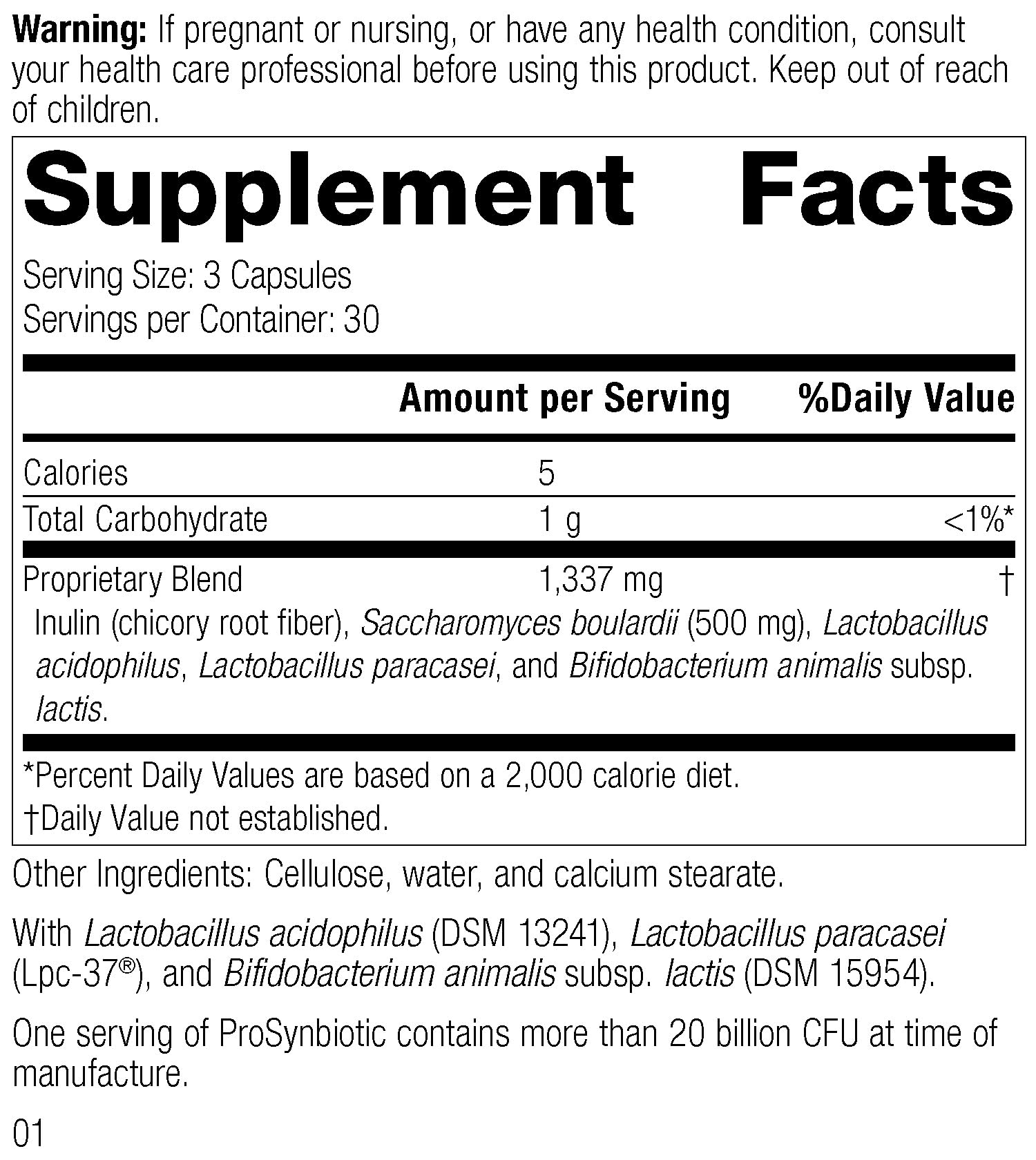 Standard Process ProSynbiotic - Whole Food Bowel, Immune Support, Digestion and Digestive Health with Bifidobacterium, Chicory Root, Lactobacillus Acidophilus, - Maple Wellness Supplements