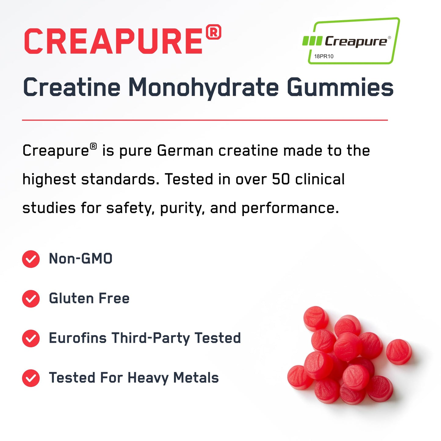 SteelFit Creapure Creatine Monohydrate Gummies for Men & Women, Juicy Watermelon - Gym Workout Nutritional Supplements for Muscle Gain, Brain Health & Strength Building Dietary Supplement, 120 Gummies - Maple Wellness Supplements