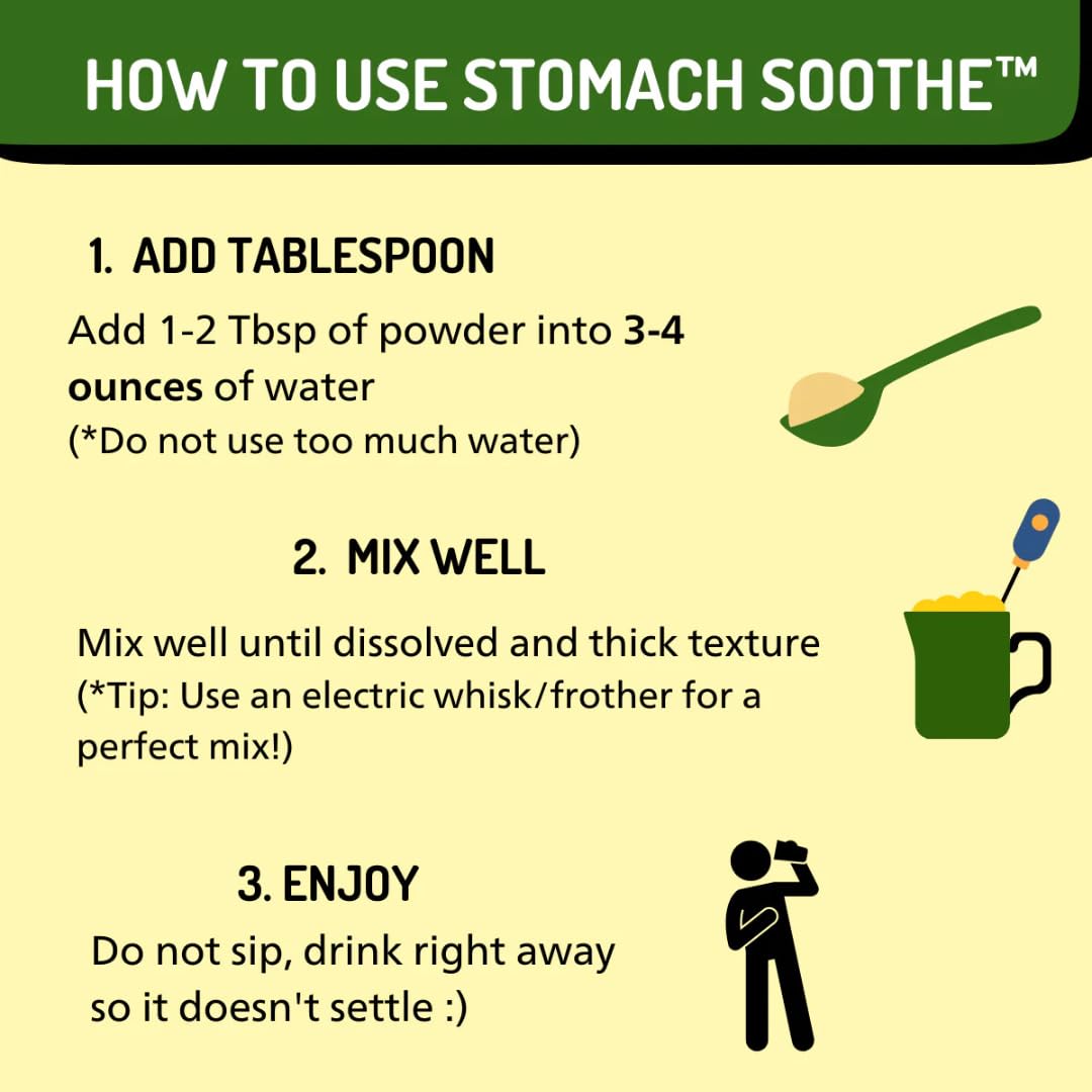 Stomach Soothe Soothe Naturals Acid Reflux Powder - L Glutamine for Gut Health, Acid Reflux Medicine, Leaky Gut Repair, Gut Lining Repair, - Maple Wellness Supplements