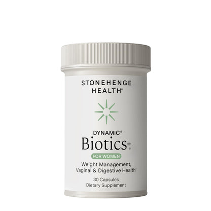 Stonehenge Health Biotics for Women Probiotic 70 Billion CFU, 24 Strains + Prebiotic Fiber, Weight Management, Focus & Mood, Digestive, Vaginal & Immune Support - Maple Wellness Supplements