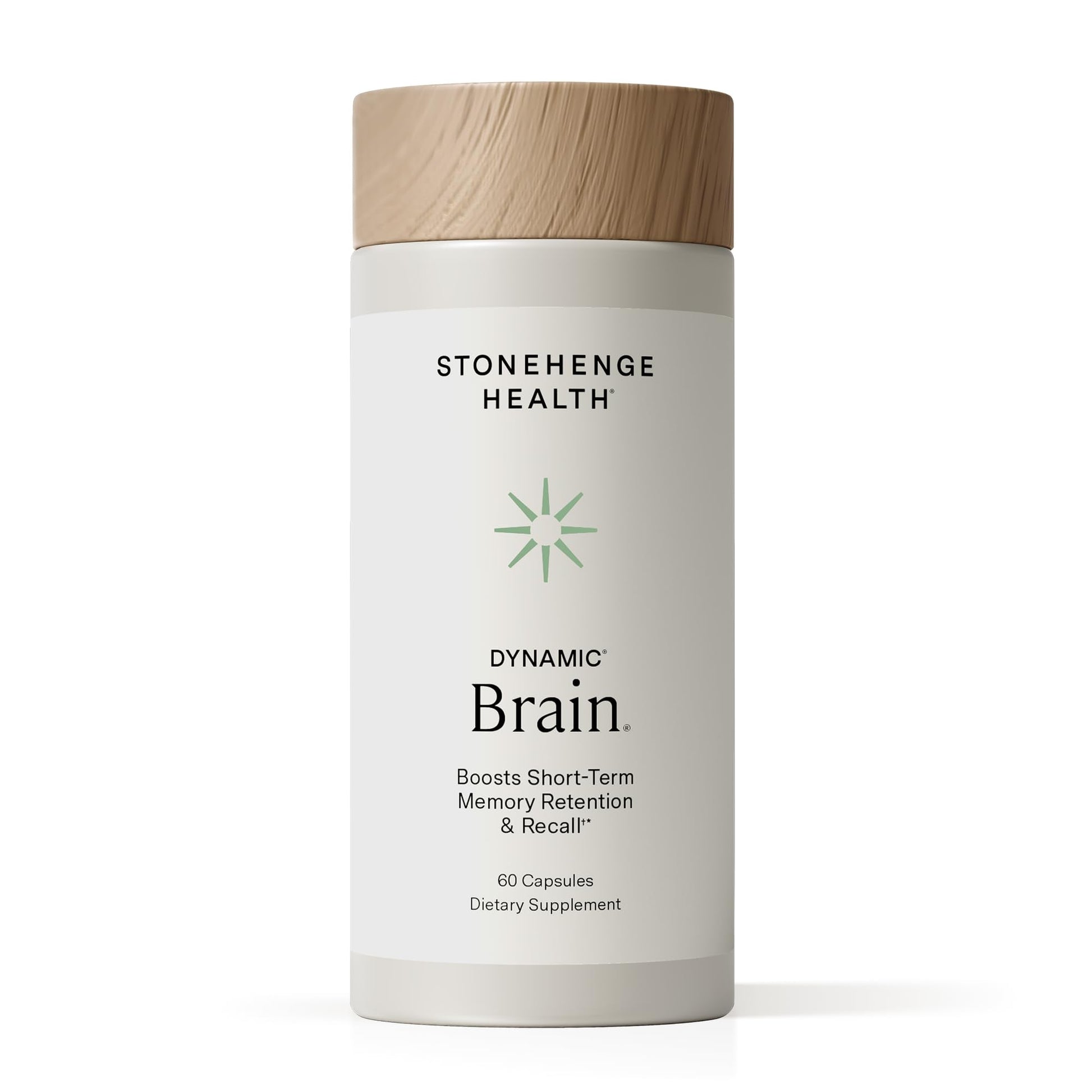 Stonehenge Health Dynamic Brain – BacoMind® Bacopa Nootropic Formula – Memory, Recall & Retention, Phosphatidylserine, Huperzine A, DHA & Choline – 40 Brain-Boosting Ingredients – Non-GMO, 60 Caps - Maple Wellness Supplements