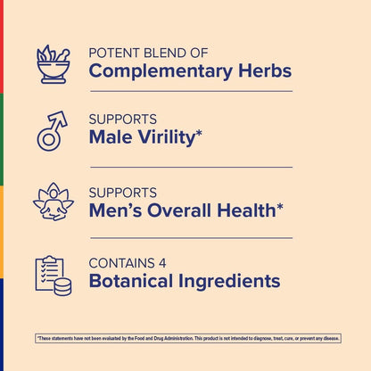 Stop Aging Now - Dynamic Man - Complex Supplement - 30 Vegetarian Capsules - Maple Wellness Supplements