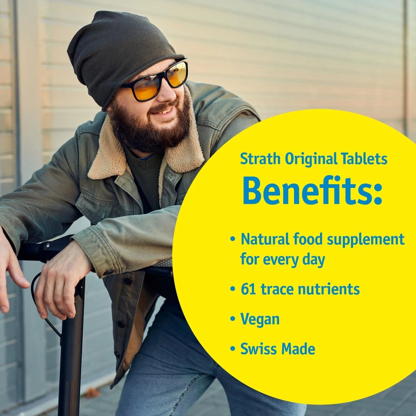 Strath Nutritional Yeast Tablets - Vegetarian, Lactose Free, Artificial Additive Free - Digestive Support, Nutrient Absorption - Unflavored Daily Supplement - Prebiotic and Postbiotic - Maple Wellness Supplements