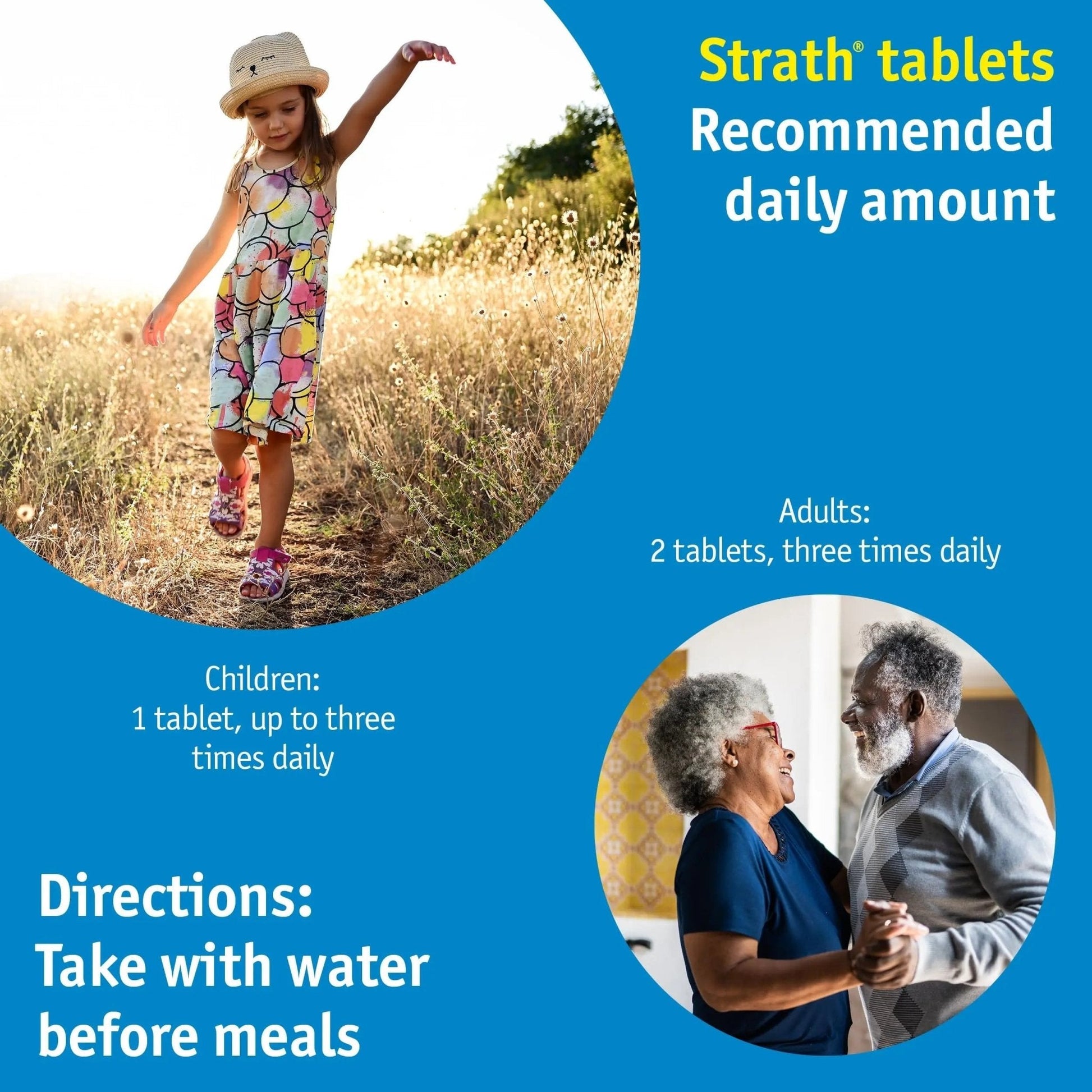 Strath Nutritional Yeast Tablets - Vegetarian, Lactose Free, Artificial Additive Free - Digestive Support, Nutrient Absorption - Unflavored Daily Supplement - Prebiotic and Postbiotic - Maple Wellness Supplements