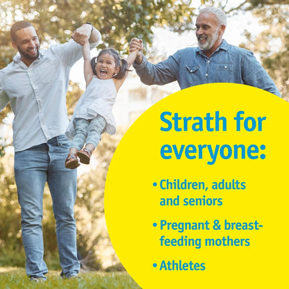 Strath Nutritional Yeast Tablets - Vegetarian, Lactose Free, Artificial Additive Free - Digestive Support, Nutrient Absorption - Unflavored Daily Supplement - Prebiotic and Postbiotic - Maple Wellness Supplements