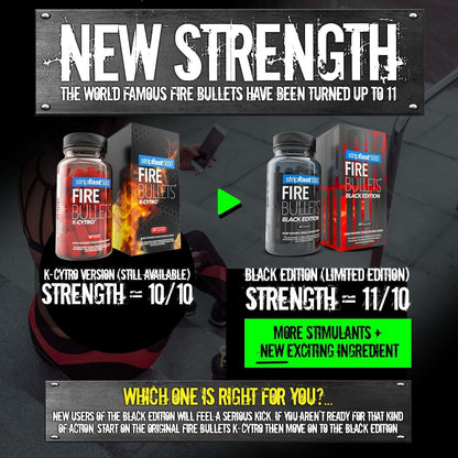 stripfast5000 Fire Bullets Max Strength Black Edition for Women and Men - Maple Wellness Supplements