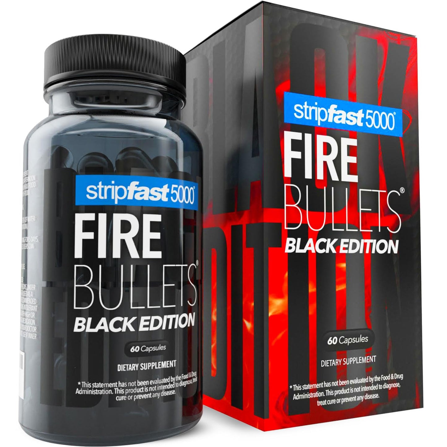stripfast5000 Fire Bullets Max Strength Black Edition for Women and Men - Maple Wellness Supplements