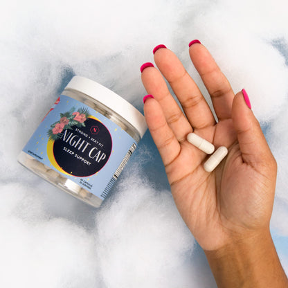 Strong + Sexy Fit Night Cap Sleep Support, Supplement to Help You Fall Asleep Faster - Maple Wellness Supplements