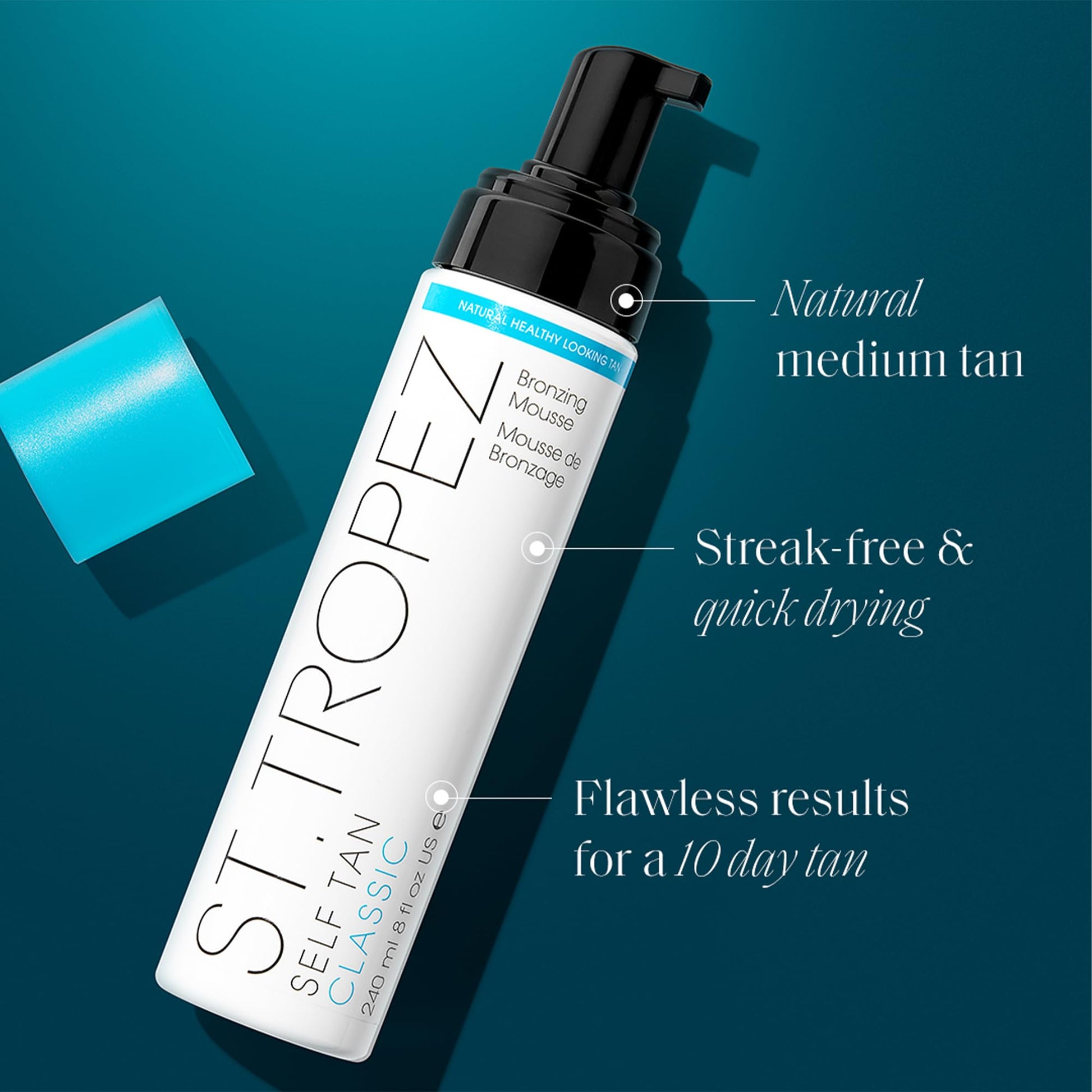 St.Tropez Classic Bronzing Self Tan Mousse for Streak-Free, Golden Tinted, Natural-Looking Tan, 8 Fl Oz - Maple Wellness Supplements