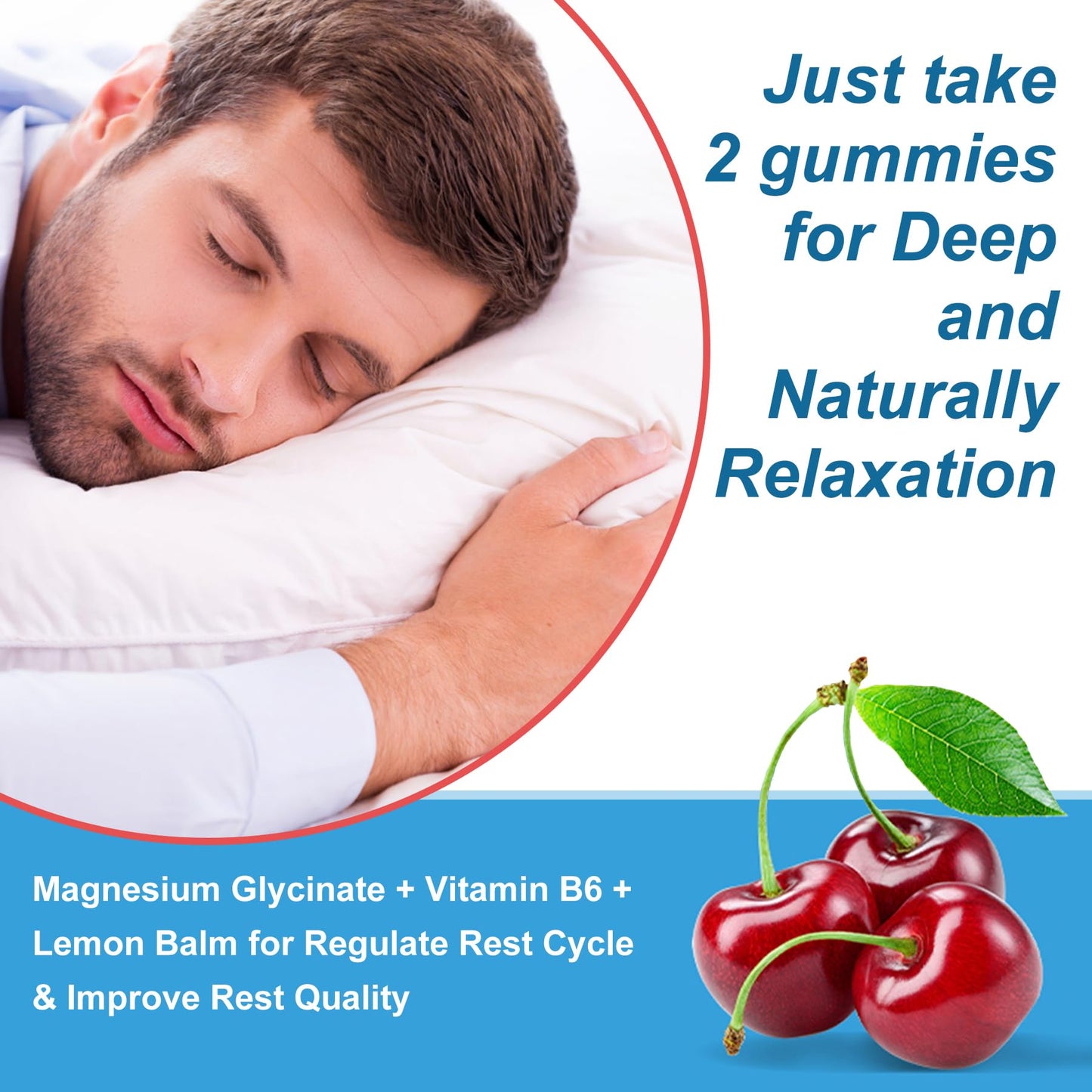 Sugar Free Ashwagandha Gummies - with Magnesium Glycinate, Rhodiola Rosea, Zinc, Lemon Balm, B6 - Relaxation Support, Natural Zzz, Stamina, Energy for Men Women - 60 Counts - Maple Wellness Supplements