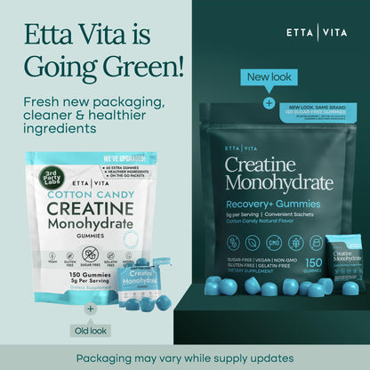 Sugar-Free Creatine Monohydrate Gummies (5g Per Packet) - Potent Creatine Gummies for Men & Women, Supplement for Muscle Support, Cognitive Function - Non-GMO, Gluten-Free, Mucuna Pruriens - Maple Wellness Supplements