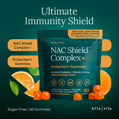 Sugar-Free NAC Gummies (Immune Support Complex) N-Acetyl Cysteine, Vitamin C & Zinc - Supports Respiratory Health, Liver Detox & Cleanse, Kidney Function, NAC Supplement for Kids and Adults - Vegan - Maple Wellness Supplements
