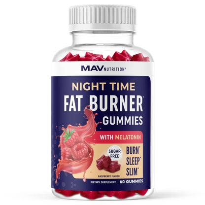 Sugar-Free Night Time Fat Burner Gummies for Sleep & Weight Loss Support | Hunger - Maple Wellness Supplements