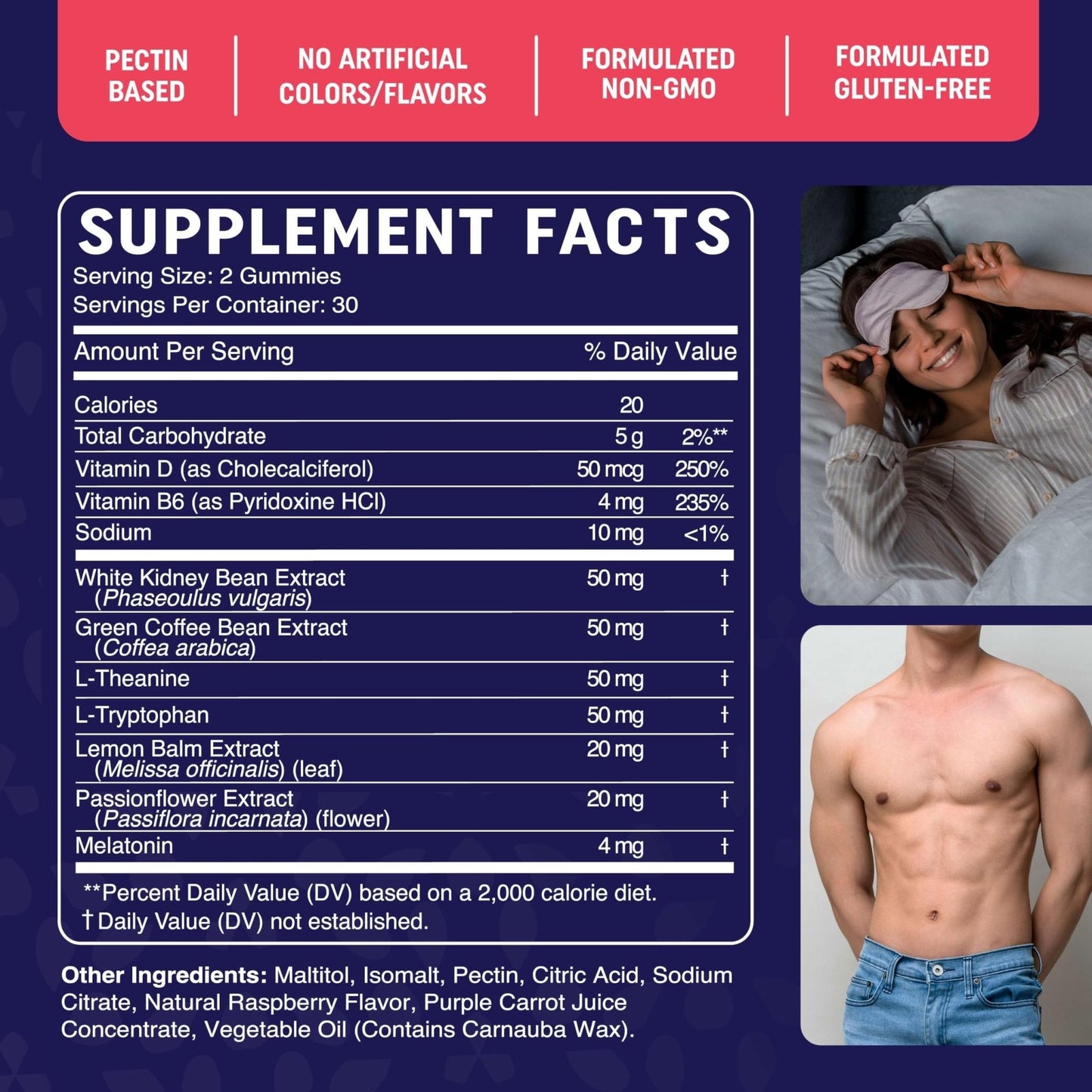 Sugar-Free Night Time Fat Burner Gummies for Sleep & Weight Loss Support | Hunger - Maple Wellness Supplements