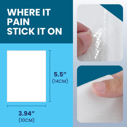 Sumifun 4% Lidocaine Patches, Long Lasting Plaster Patch for Knee, Shoulder, Muscle, Joints with Natural Ingredients, Extended Patch with Lidocaine (Large, Count, 18) - Maple Wellness Supplements