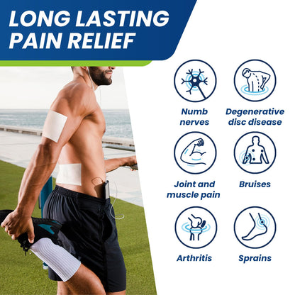 Sumifun Lidocaine Pain Relief Patches - Fast, Targeted Therapy Simple Backache, Soreness, Sprain, Joint Pain with Maximum Strength 4% Lidocaine and 1% Menthol (Large, Count, 25) - Maple Wellness Supplements