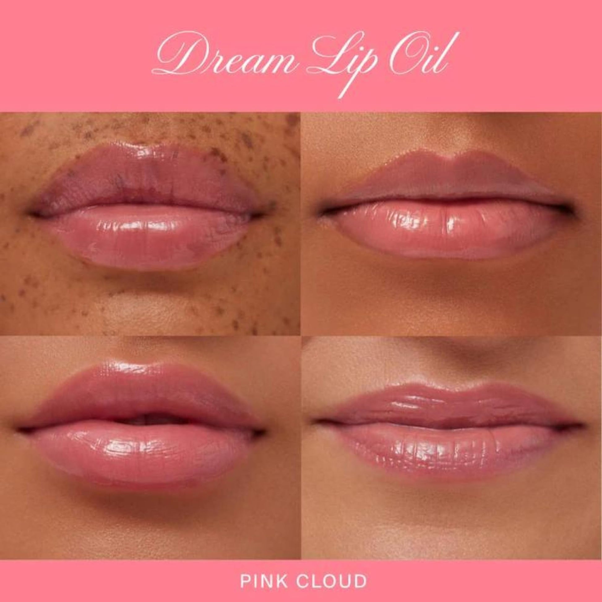 Summer Fridays Dream Lip Oil - Hydrating Tinted Lip Gloss Oil - Non-Sticky Formula with Skincare Benefits for Long-Lasting Softness + Shine - Effortless Beauty Gifts - Pink Cloud (0.15 Oz) - Maple Wellness Supplements