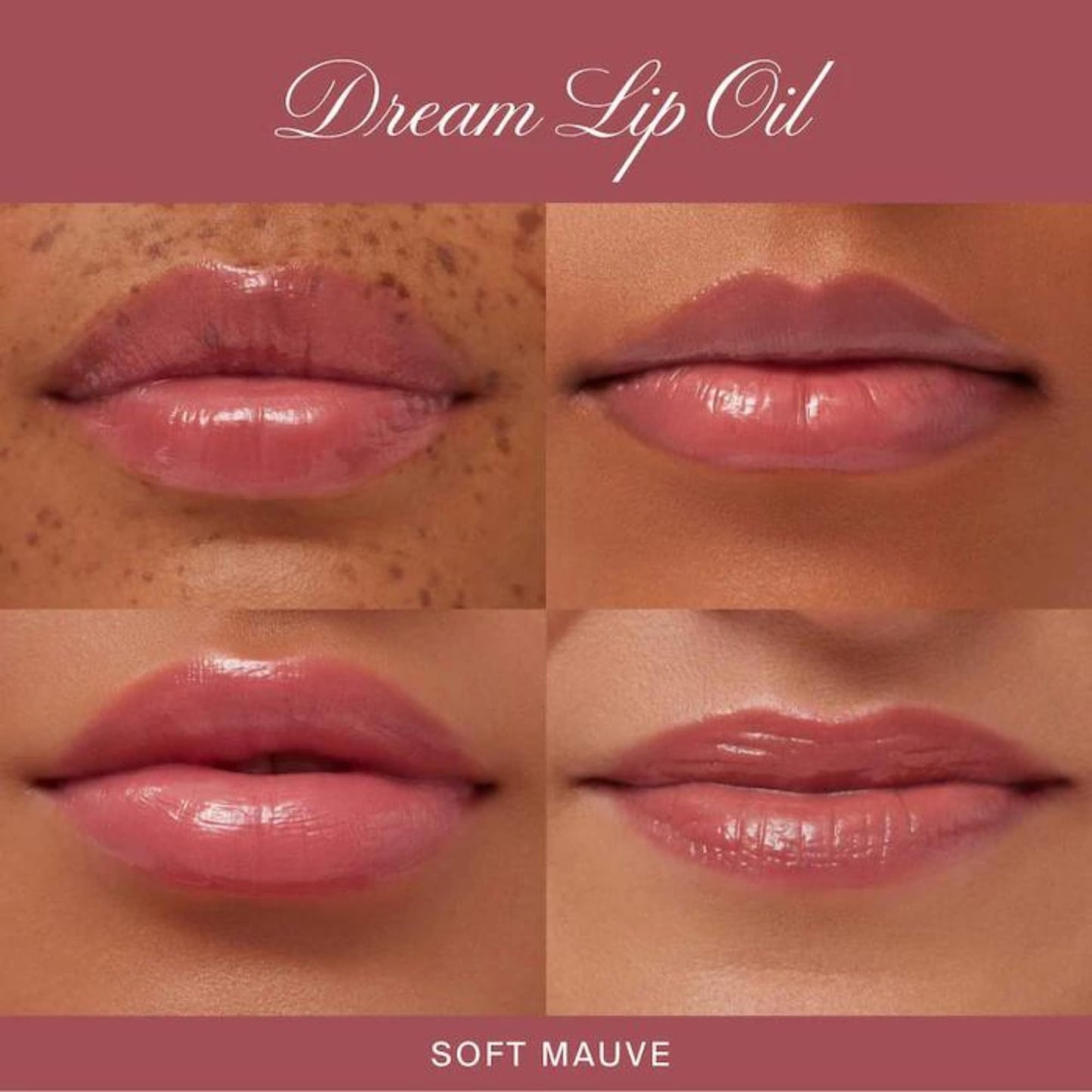Summer Fridays Dream Lip Oil - Hydrating Tinted Lip Gloss Oil - Non-Sticky Formula with Skincare Benefits for Long-Lasting Softness + Shine - Effortless Beauty Gifts - Soft Mauve (0.15 Oz) - Maple Wellness Supplements
