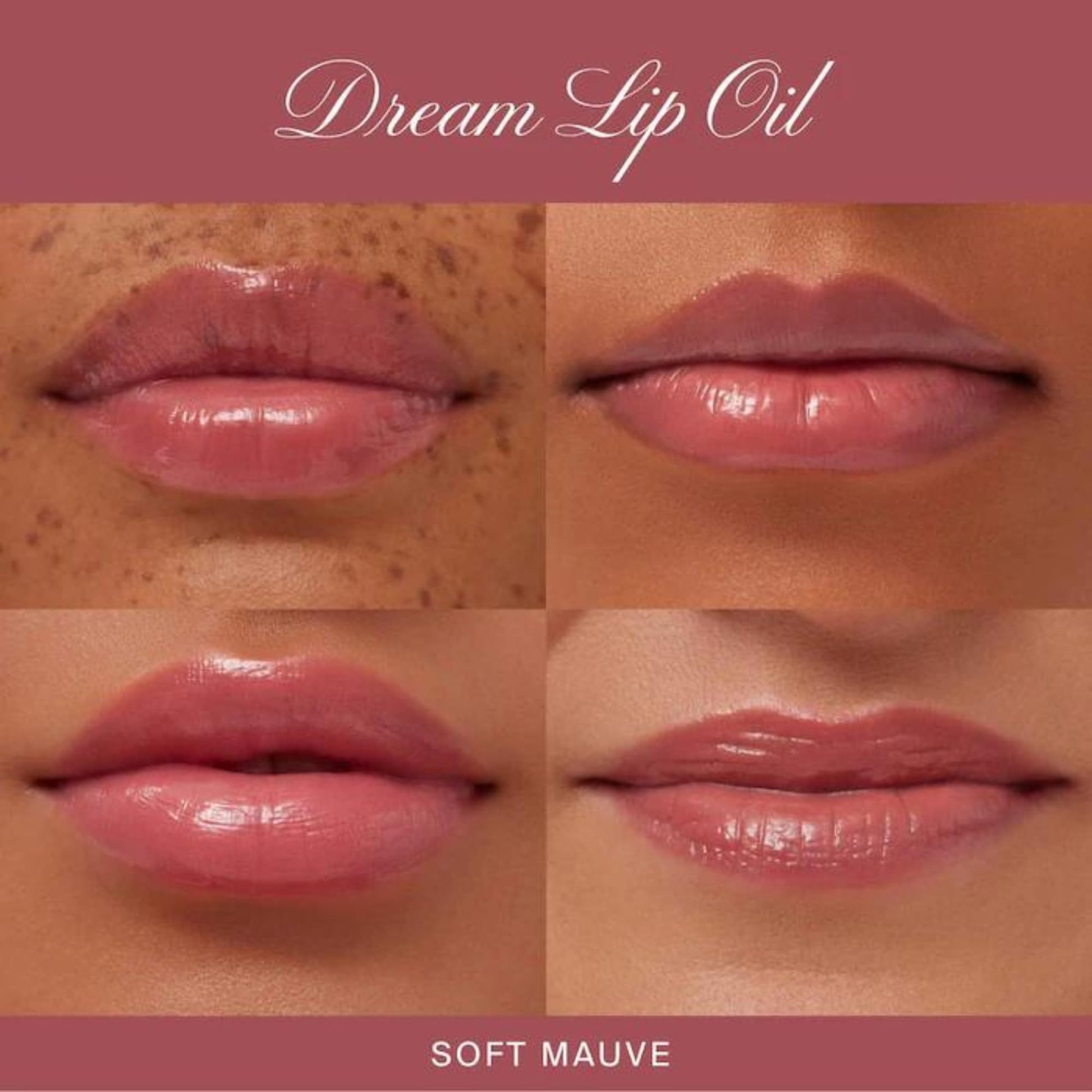 Summer Fridays Dream Lip Oil - Hydrating Tinted Lip Gloss Oil - Non-Sticky Formula with Skincare Benefits for Long-Lasting Softness + Shine - Effortless Beauty Gifts - Soft Mauve (0.15 Oz) - Maple Wellness Supplements