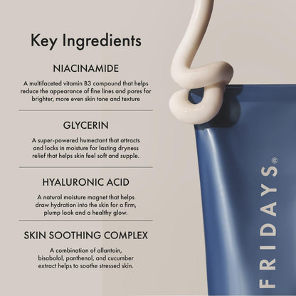 Summer Fridays Jet Lag Mask - Hydrating Face Moisturizer + Mask - Enriched with Hyaluronic Acid, Niacinamide, Glycerin + Antioxidants Helps Nourish Skin for a Renewed + Radiant Complexion (2.25 Oz) - Maple Wellness Supplements