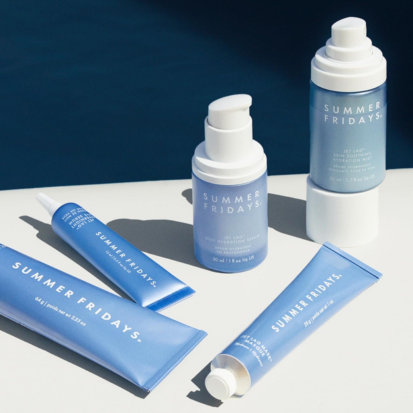 Summer Fridays Jet Lag Skin Soothing Hydration Face Mist - Ultra-Fine Facial Spray & Hydrating Mist to Comfort, Soothe & Help Provide Protective Moisture Barrier Support for Glowing Skin (1.7 Fl Oz) - Maple Wellness Supplements
