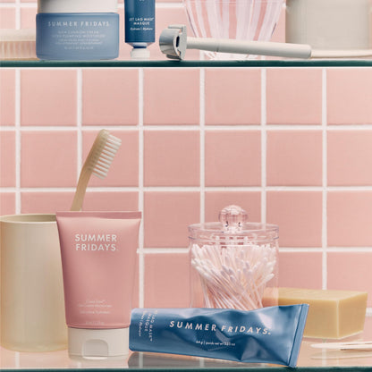 Summer Fridays Rich Cushion Face Cream - Ultra Plumping Barrier Repair Cream + Makeup Primer - Infuses Skin with Rich Hydration from Glycerin + Squalane - Non-Comedogenic + Fragrance-Free (1.69 Oz) - Maple Wellness Supplements
