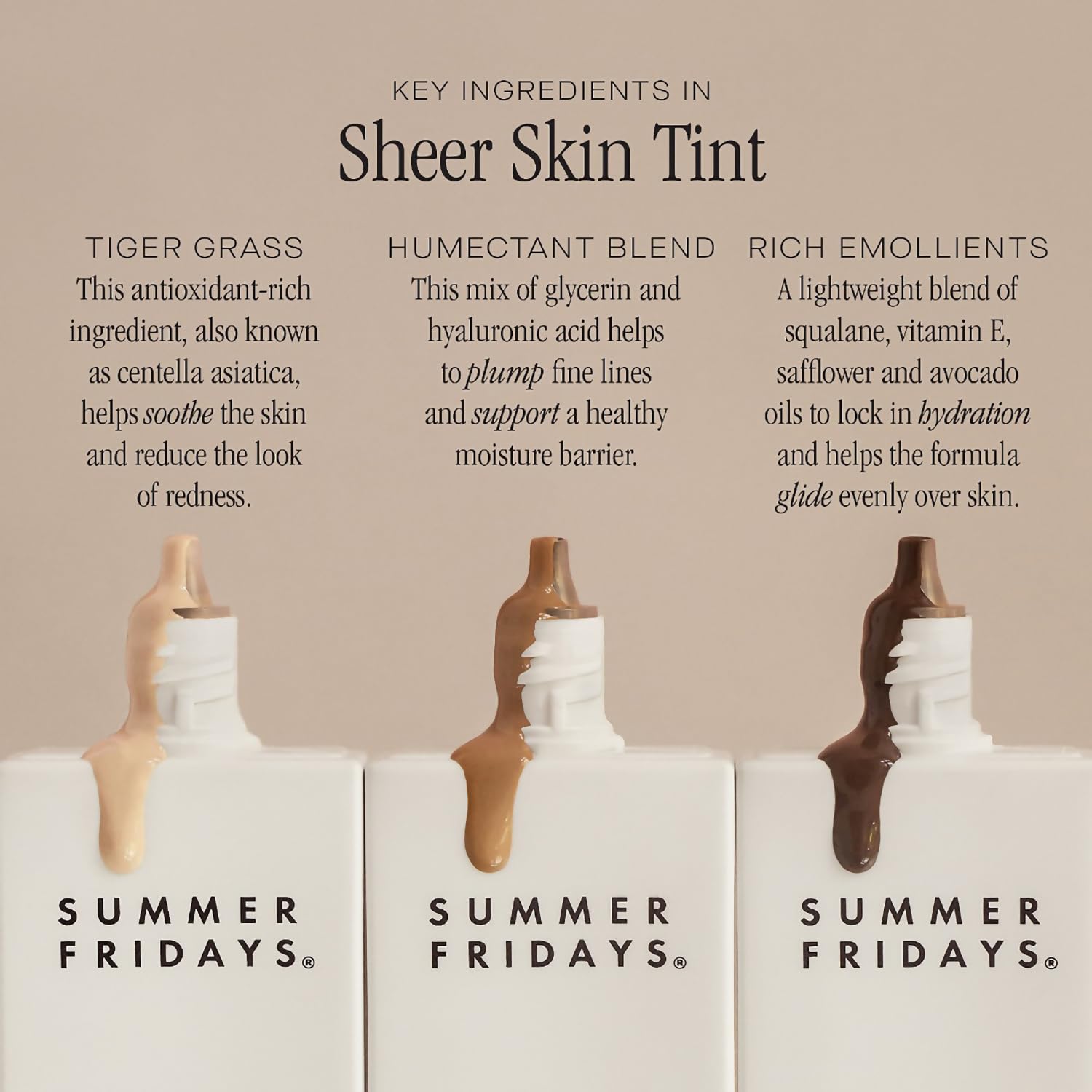 Summer Fridays Sheer Skin Tint - Skin Tint with Hyaluronic Acid - Helps Diminish Uneven Skin Tone - Sheer to Light Coverage - Shade 2 - Light with Cool Undertones (1 Fl Oz) - Maple Wellness Supplements