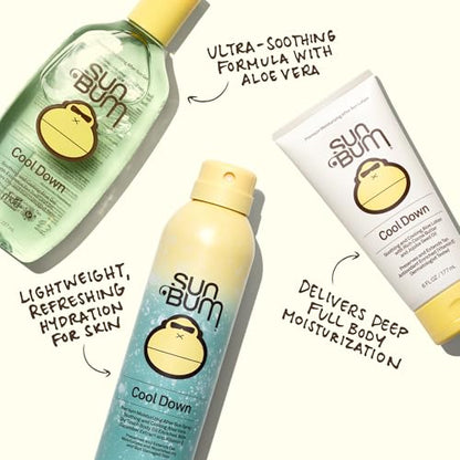 Sun Bum Cool Down Aloe Vera Gel - Vegan After Sun Care to Soothe and Hydrate Sunburn - 8 oz - Maple Wellness Supplements