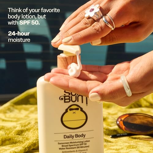 Sun Bum Daily SPF 50 Sunscreen Body Lotion - Broad Spectrum Moisturizing Sunscreen - Maple Wellness Supplements