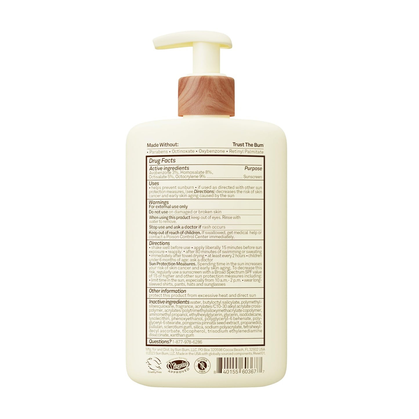 Sun Bum Daily SPF 50 Sunscreen Body Lotion - Broad Spectrum Moisturizing Sunscreen - Maple Wellness Supplements