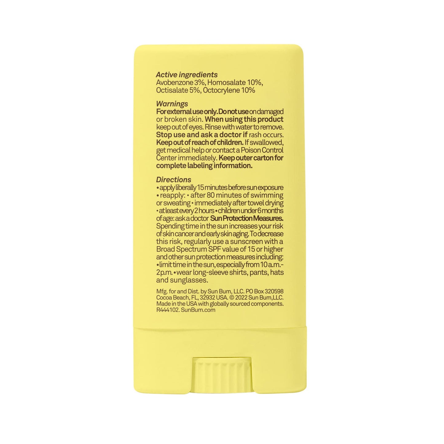Sun Bum Kids SPF 50 Clear Face Stick Sunscreen - Wet or Dry Skin Application Broad Spectrum Sunscreen with Vitamin E - Maple Wellness Supplements