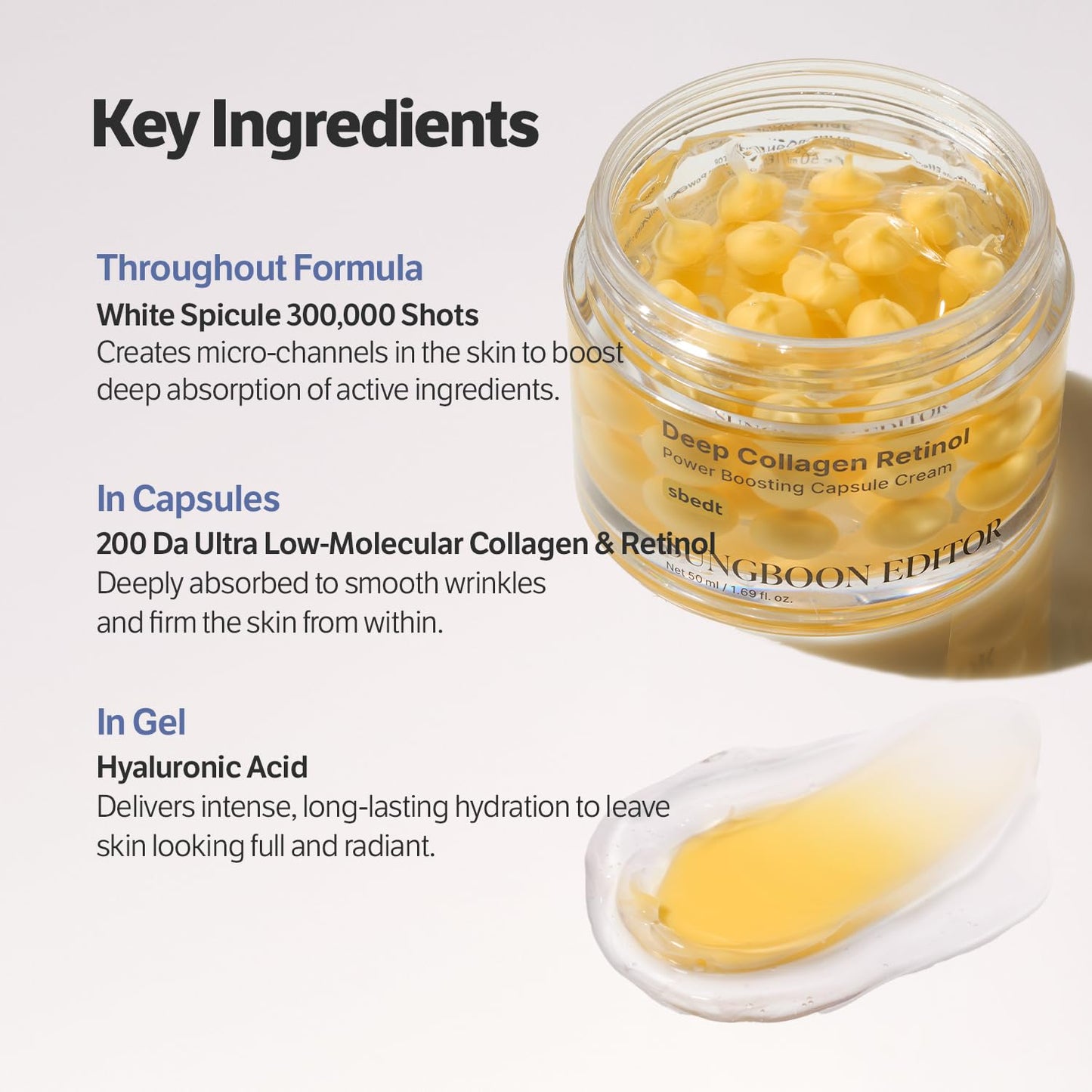 SUNGBOON EDITOR Deep Collagen Retinol Capsule Cream | For Fine Lines and Dry Skin - Maple Wellness Supplements