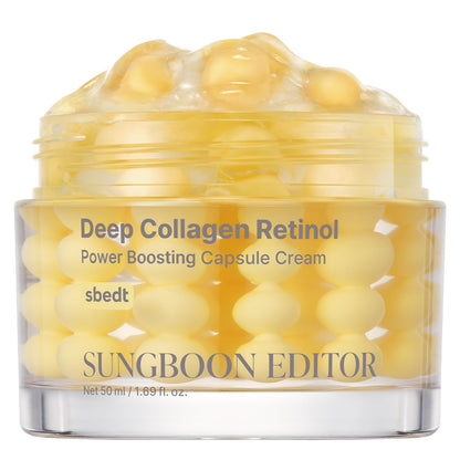 SUNGBOON EDITOR Deep Collagen Retinol Capsule Cream | For Fine Lines and Dry Skin - Maple Wellness Supplements