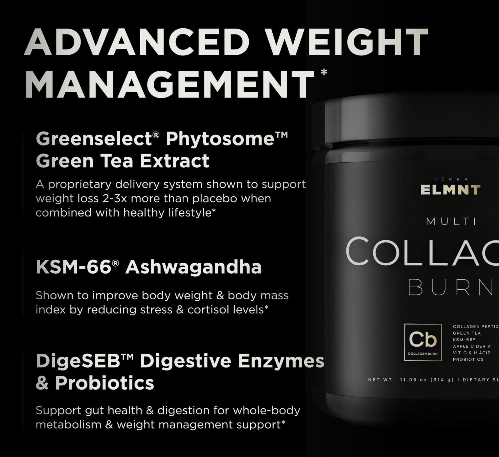 Super Collagen Powder for Women Weight Loss + Beauty w. Probiotics, Hyaluronic Acid, ACV, KSM-66, Biotin - Premium Multi Collagen Peptides Protein Supplement - Maple Wellness Supplements
