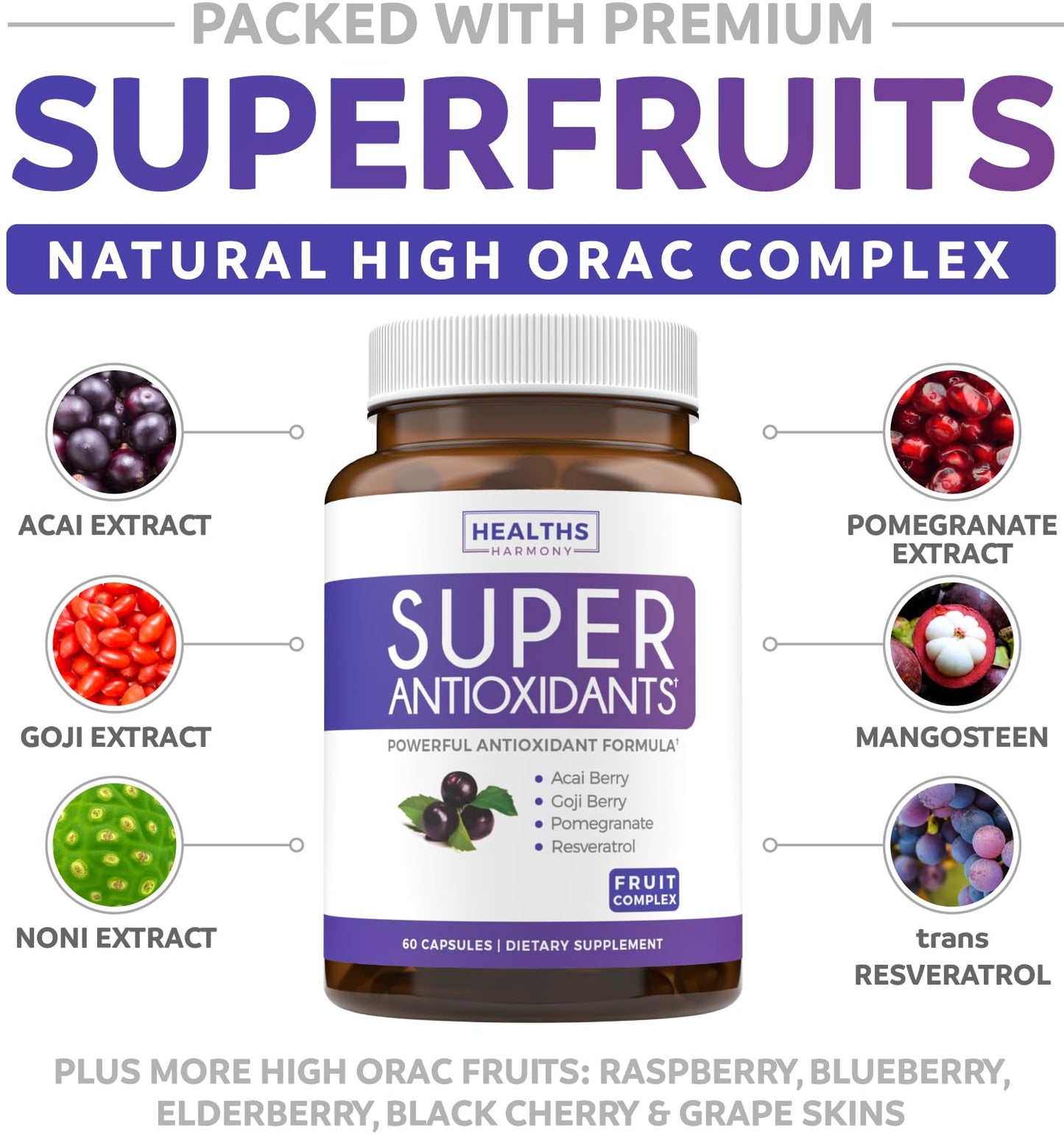 Super Greens & Antioxidants (2-Month Supply) Antioxidant Power Greens Bundle of Organic Super Greens Powder - Complete Superfood (120 Capsules) & Super Antioxidants - Powerful Superfood (120 Capsules) - Maple Wellness Supplements