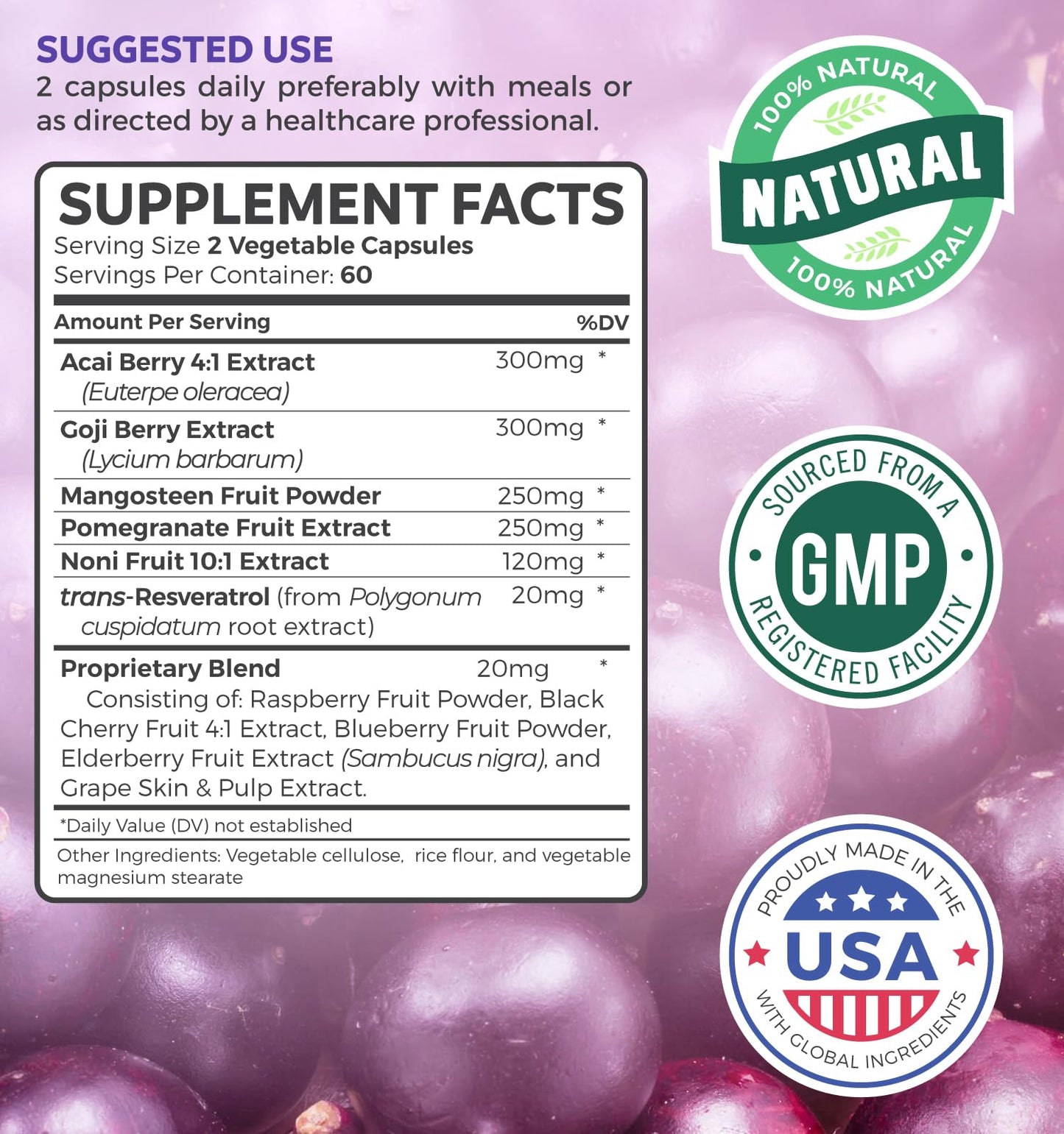 Super Greens & Antioxidants (2-Month Supply) Antioxidant Power Greens Bundle of Organic Super Greens Powder - Complete Superfood (120 Capsules) & Super Antioxidants - Powerful Superfood (120 Capsules) - Maple Wellness Supplements