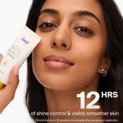 Supergoop! Mineral Mattescreen (SPF 40) - 45 mL - Mineral, Oil-Free Broad Spectrum Sunscreen - Smooths Skin’s Appearance - Maple Wellness Supplements