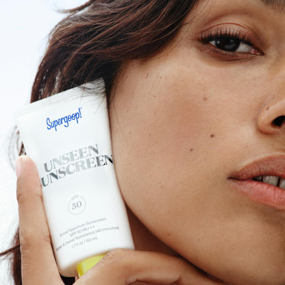 Supergoop! Unseen Sunscreen - SPF 50 - Clear & Invisible Face Sunscreen + Broad Spectrum + Makeup-Gripping Primer - Maple Wellness Supplements