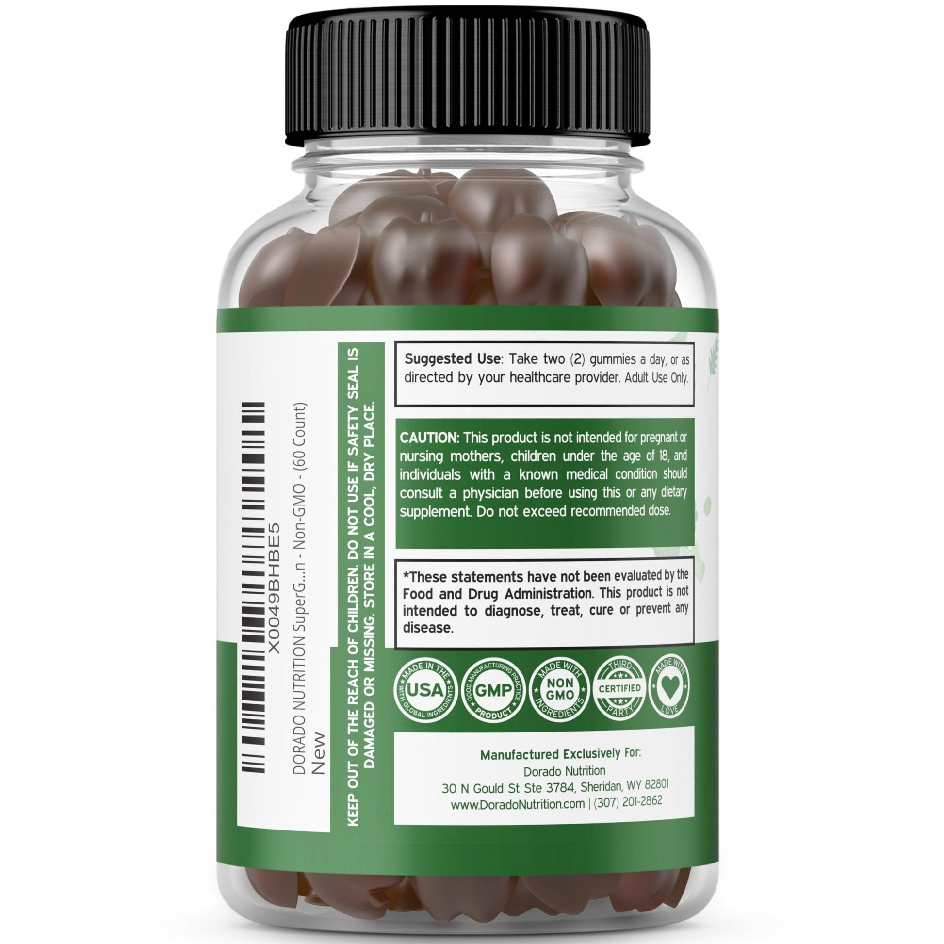 Supergreens Gummies (60 Count) Daily Greens Gummies - Greens Supplements with 8 Ingredient Power Blend - Superfood for Immunity Support for Adults - Third Party Tested, Vegan & USA Made (Pack of 2) - Maple Wellness Supplements