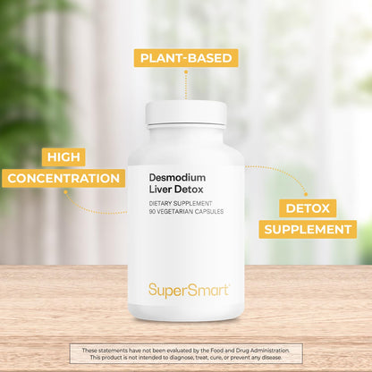Supersmart - Desmo Forte ™ - Liver Support Supplement - 1:2 Liquid Extract of Desmodium Asdscendens | Non-GMO & Gluten Free - 250 ml - Maple Wellness Supplements